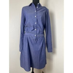 Banana Republic Academia Preppy Boho Quiet Luxury Casual Cotton Short Dress 6